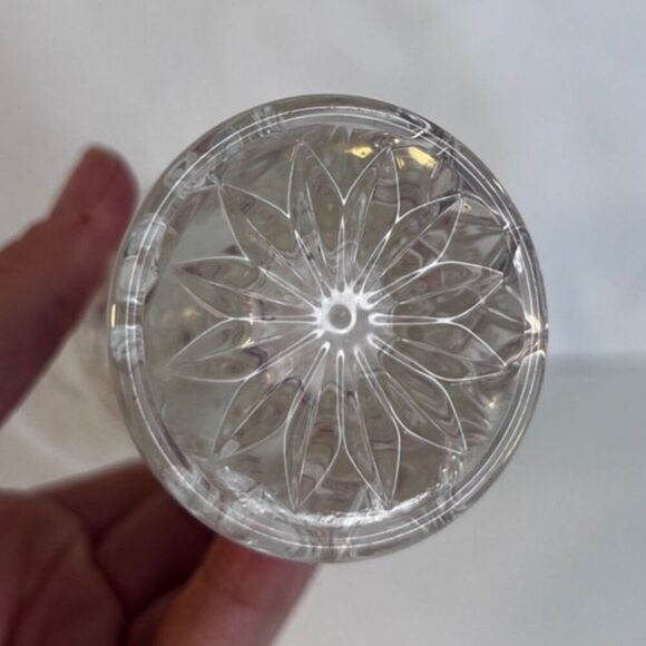 Lenox Small Fine Cut Crystal Star Vase 6" Tall Flared  w/ Original Paperwork - Picture 2 of 8